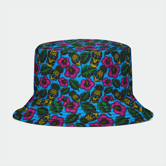 Pineapple Head Blue Bucket Hat