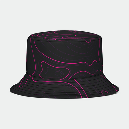 Rad Palm Black Pink Topo Bucket Hat