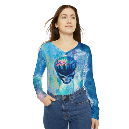 Face Off Women's Long Sleeve V-neck