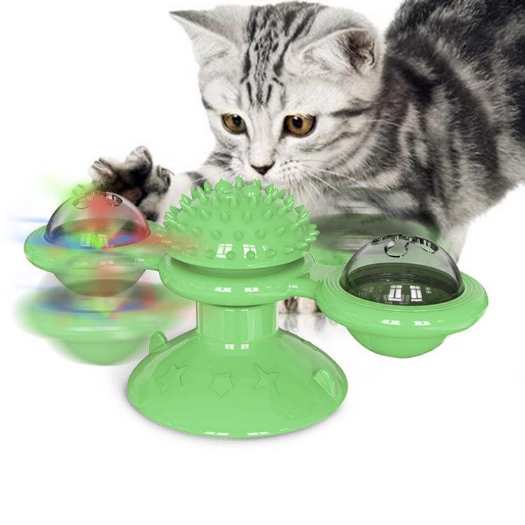 Scratching Turntable Windmill Cat Toy