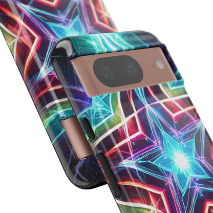 Neon Light Stars Tough Phone Case