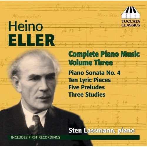 Sten Lassmann - Complete Piano Music 3 Music CD