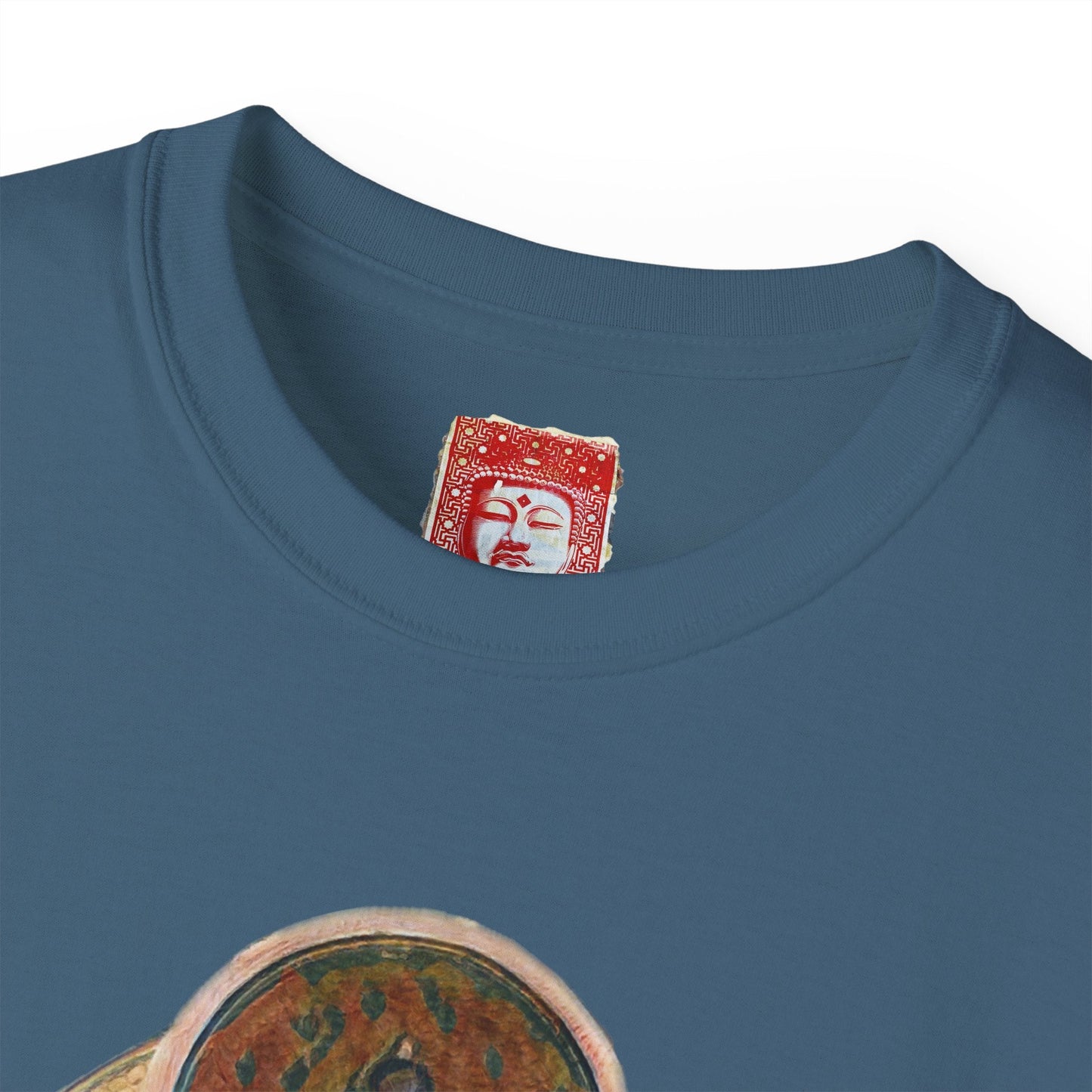 Fine Art Buddha Oil Paint Print Unisex Ultra Cotton Tee
