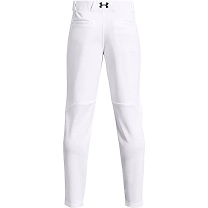 Under Armour Boys' Gameday Vanish 21 Pants , White (100)/Black , Youth Small
