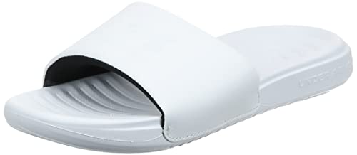 Under Armour Women's Ansa Fixed Strap Slide Sandal, White (101)/White, 10