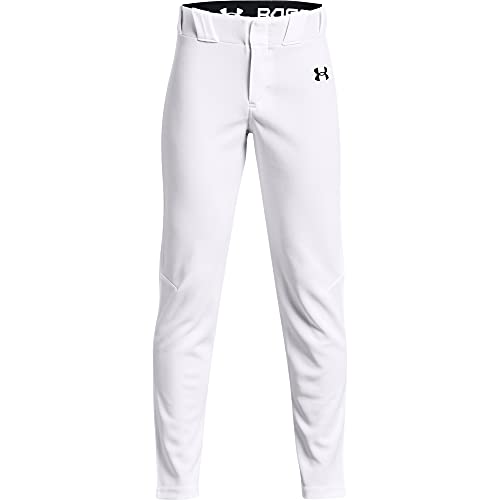 Under Armour Boys' Gameday Vanish 21 Pants , White (100)/Black , Youth Small