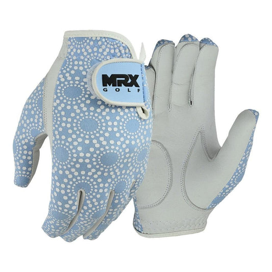 New Women's Golf Gloves Left Hand Cabretta Leather Sky Blue