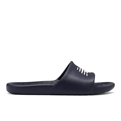 New Balance Unisex-Adult 100 V1 Slide Sandal, Navy/Navy, 12.5 Wide Women/11 Men