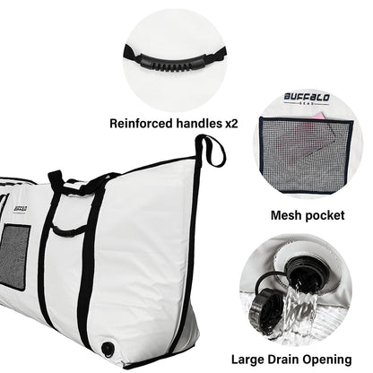 60x20'' Fish Cooler Bag With YKK Zipper, Flat Bottom