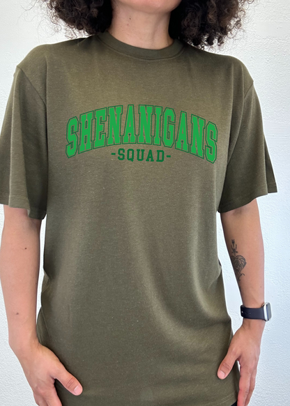 Shenanigans Squad Unisex Bamboo/Cotton Graphic T-Shirt