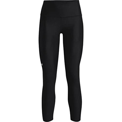 Under Armour womens Heatgear Armour High No-slip Waistband Ankle Leggings , Black (001)/White , Medium