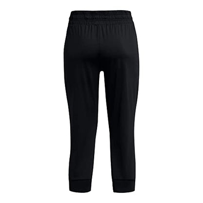 Under Armour Women's HeatGear Armour Capri , Black (001)/Jet Gray , Large