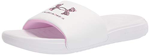Under Armour Women's Ansa Graphic Logo, White (101)/White, 11 M US