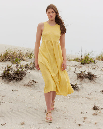 SoftHemp™ Chambray Midi Dress