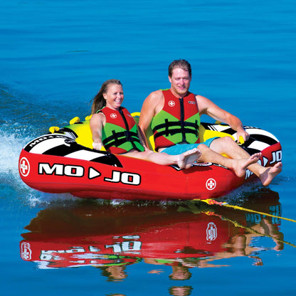 WOW Sports Mojo 1- 3 Person Towable Water Tube For Pool and Lake (16-1070)