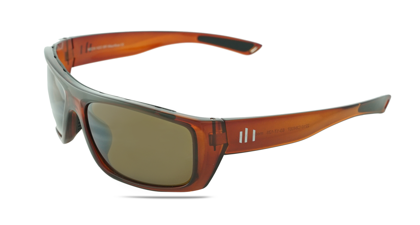 Teton | Amber Stripe | Polarized Brown Lens