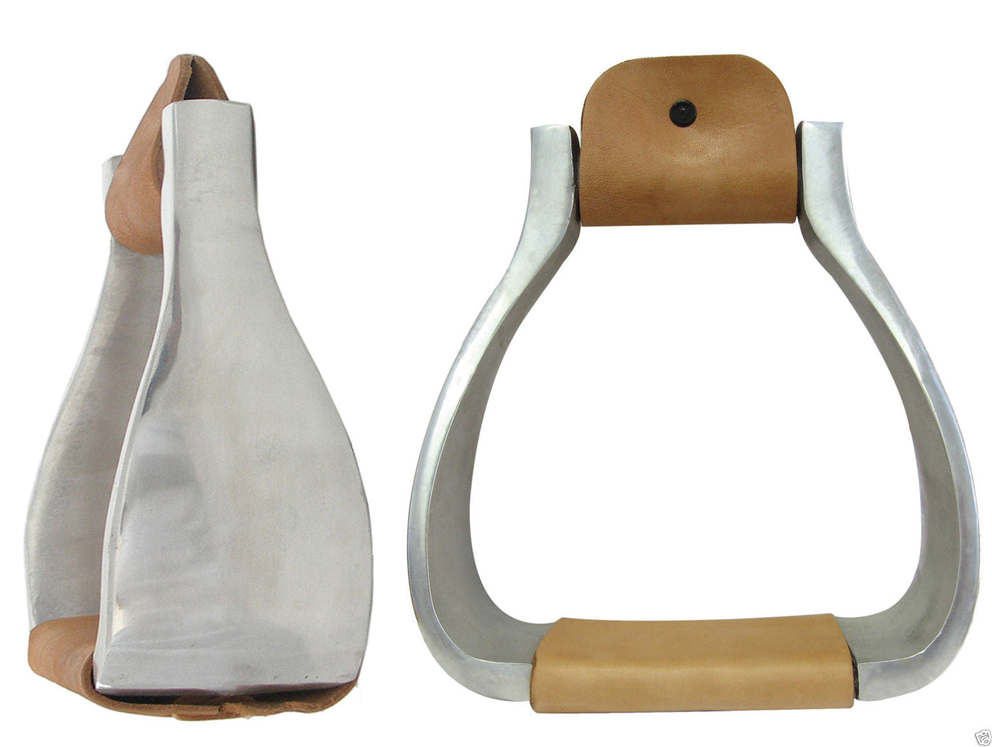 AJ Tack Aluminum Wide Bell Stirrups