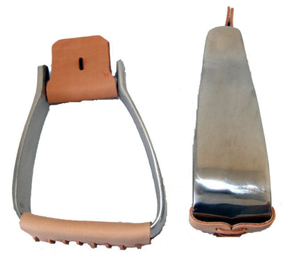 AJ Tack Aluminum Angled Roper Stirrups