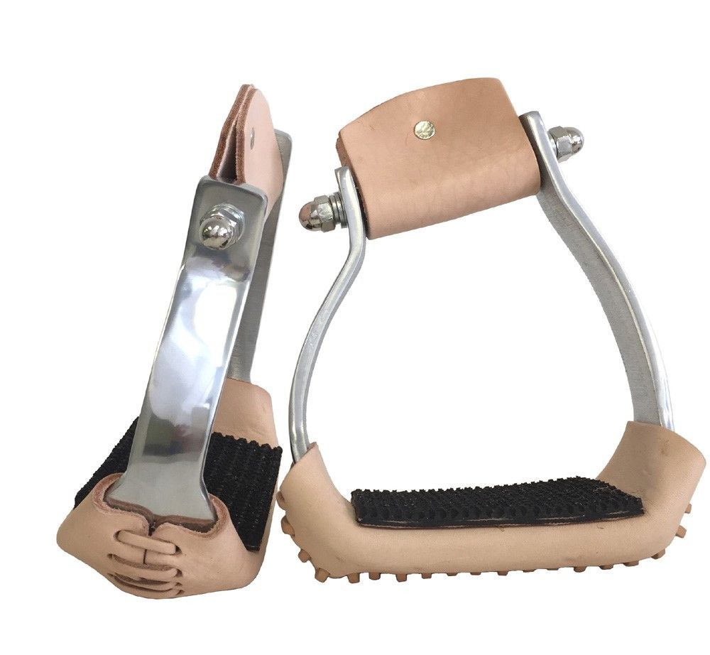 AJ Tack Aluminum Angled Wide Stirrups