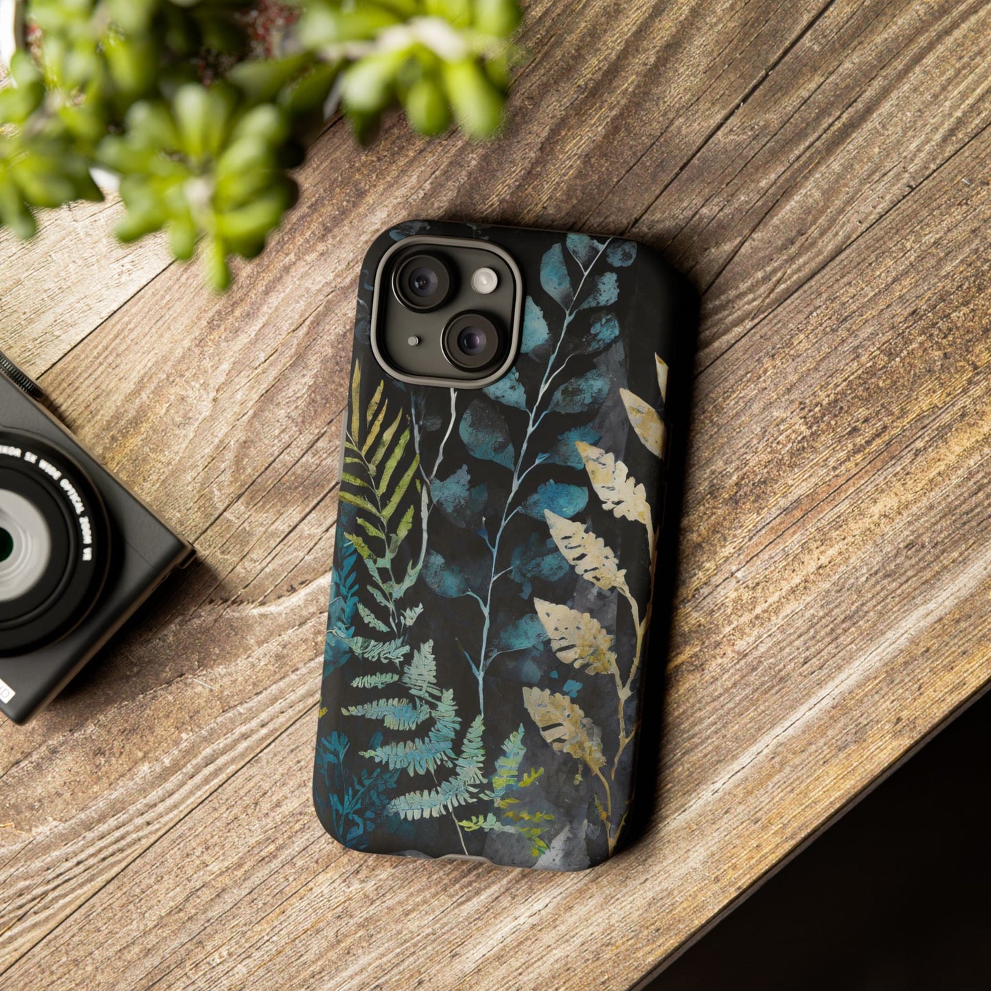 Dark Floral Tough Phone Case