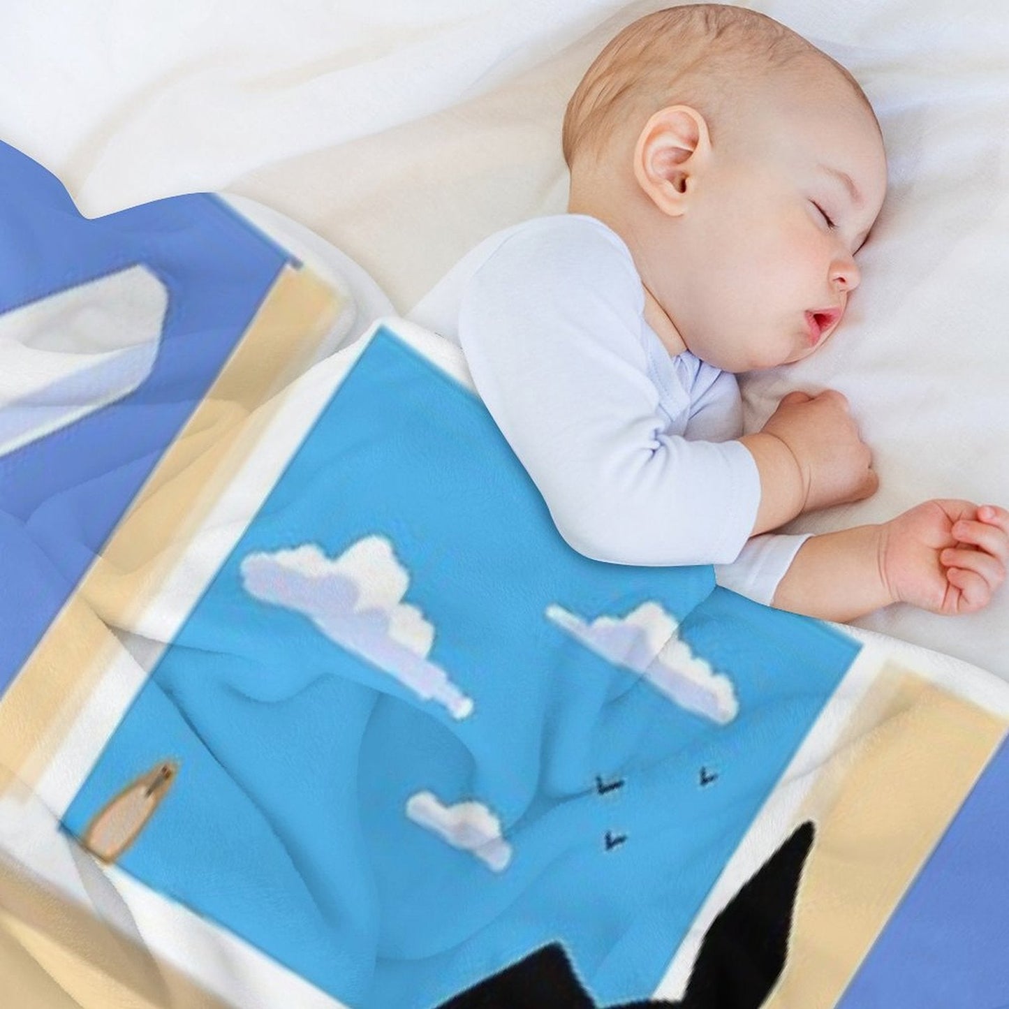 The Hounds at The Top of The Stairs Throw Blanket