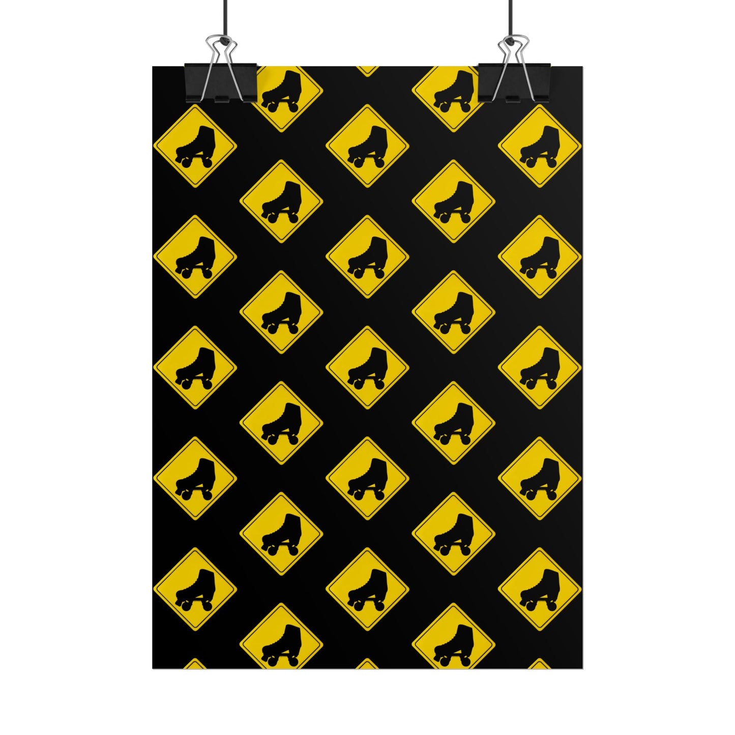 Warning Skater Rolled Poster