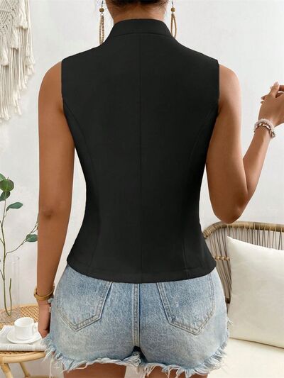 Button Down Vest Coat - Sybaritic Boutique