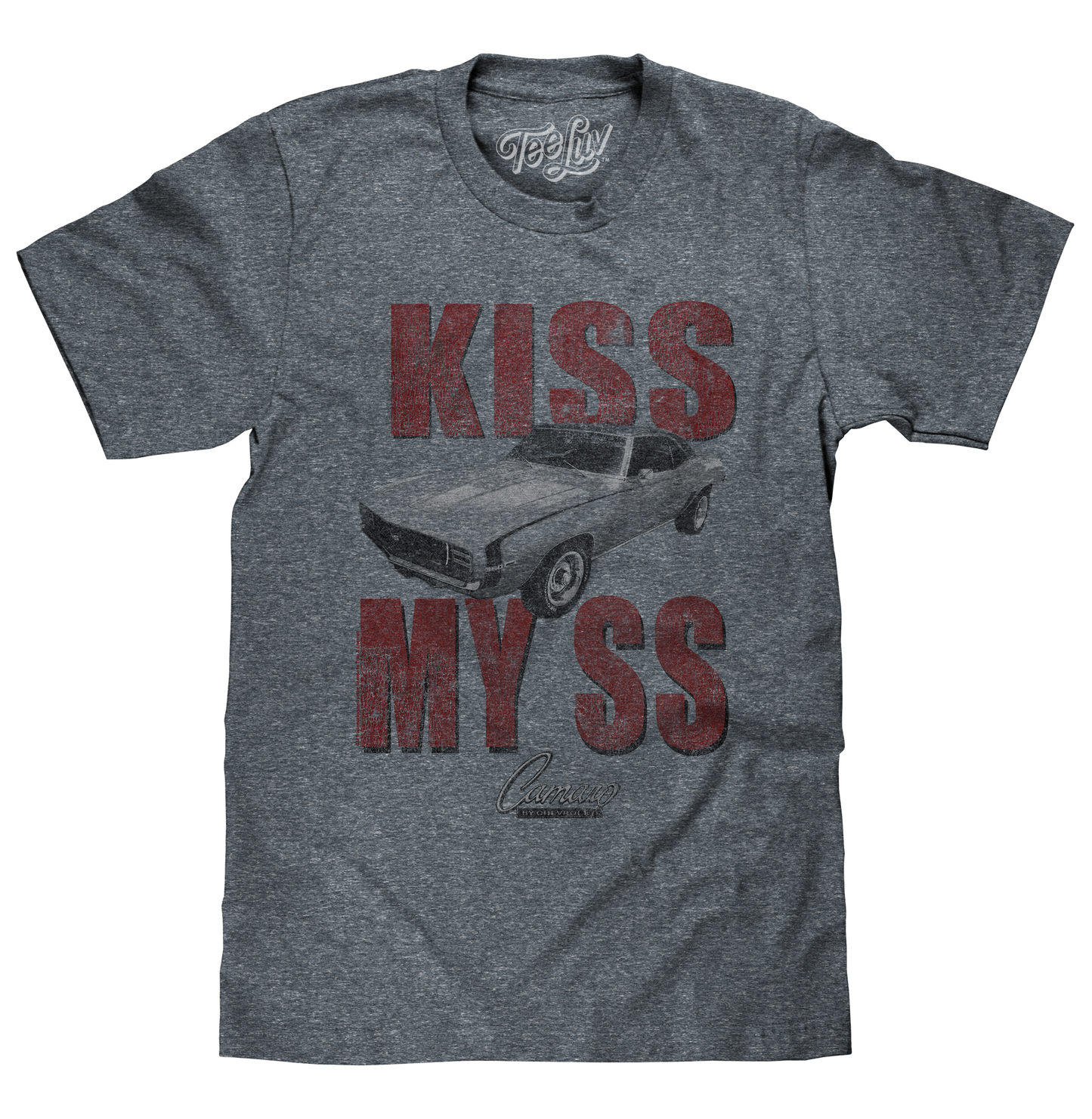 Kiss My SS Chevrolet Camaro T-Shirt - Gray