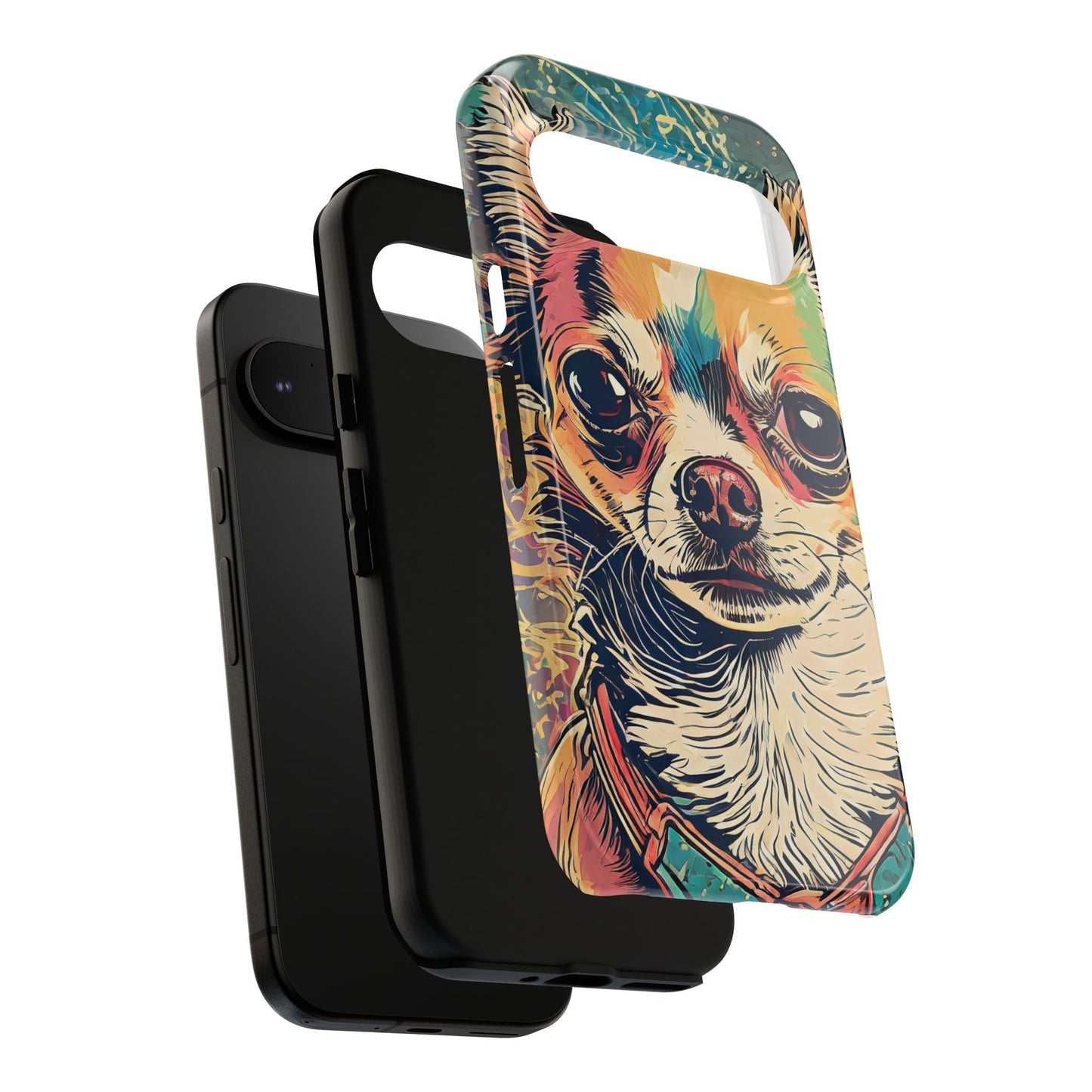 Abstract Chihuahua Tough Phone Cases