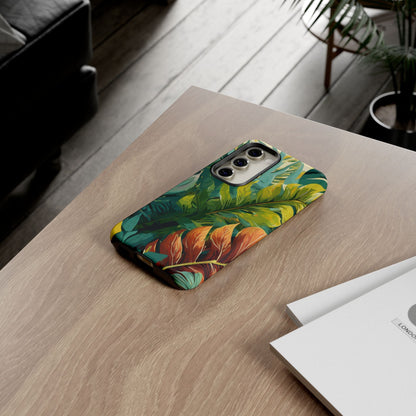 Tropical Leaf Tough Phone Case