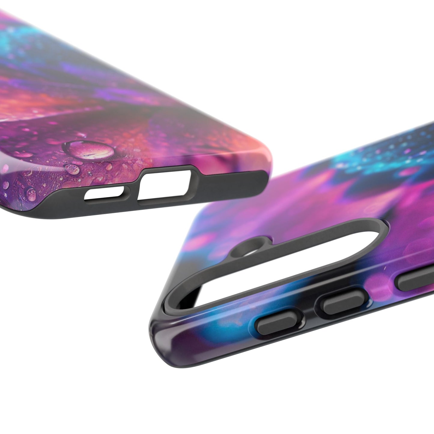 Vibrant Blue And Purple Flower Tough Phone Case