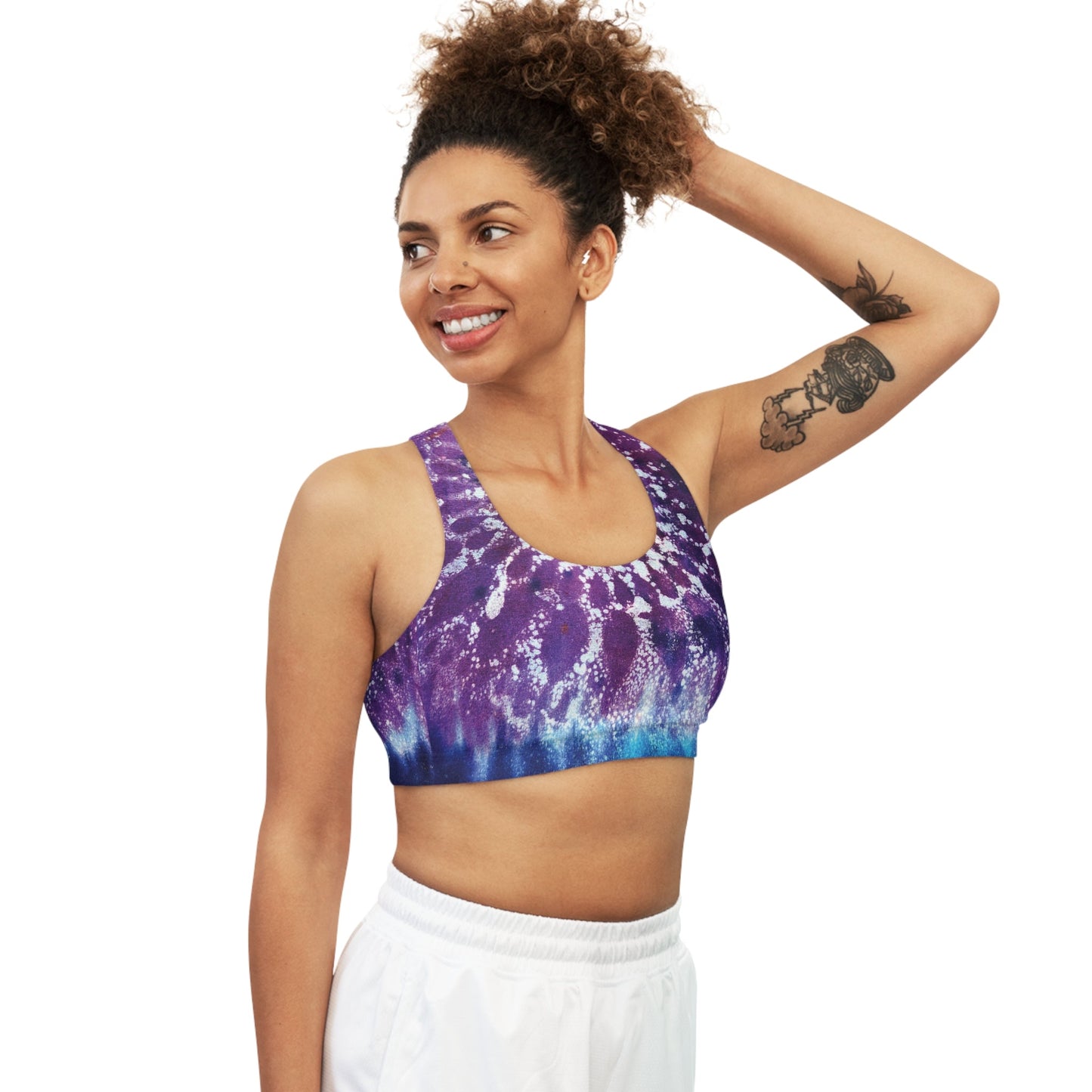 Tye Dye Mandala Deux Double Sided Sports Bra