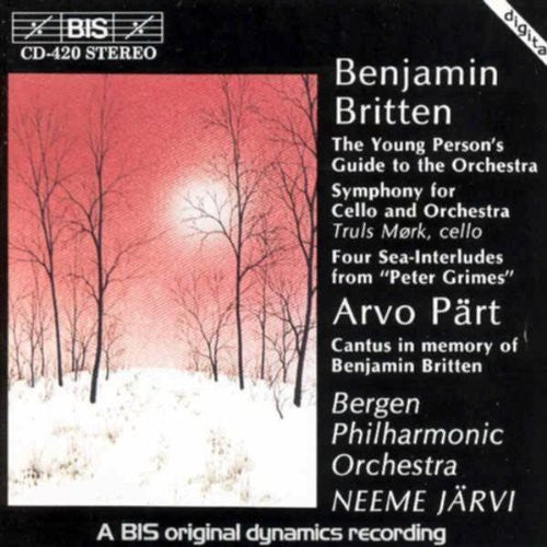 Britten / Jarvi / Bergen Phil - Symphony For Cello & Orchestra - Music CD