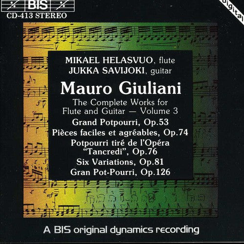 Mikael Helasvuo - Complete Works for Flute & Guitar 3 [CD]