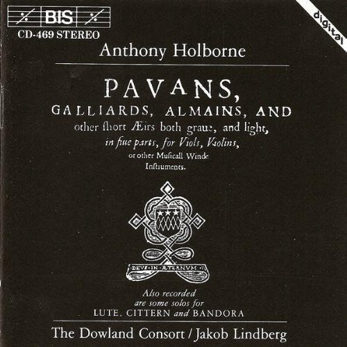 JAKOB LINDBERG - Pavans / Galliards / Almains [CD]