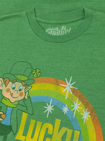 Lucky Charms Retro Rainbow T-Shirt - Green