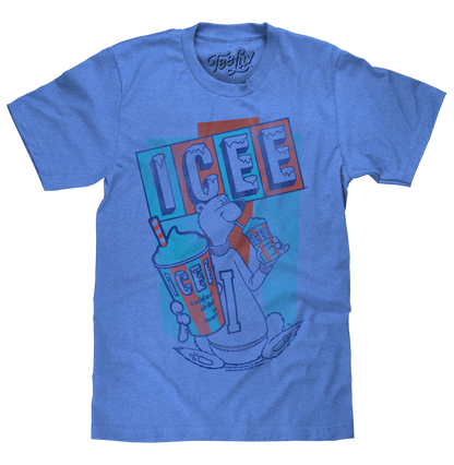ICEE Polar Bear Logo T-Shirt - Blue