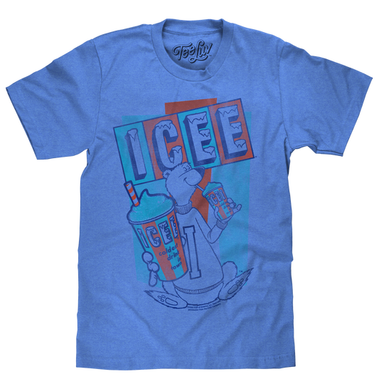 ICEE Polar Bear Logo T-Shirt - Blue