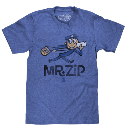 U.S. Mail Vintage Mr. Zip T-Shirt - Blue