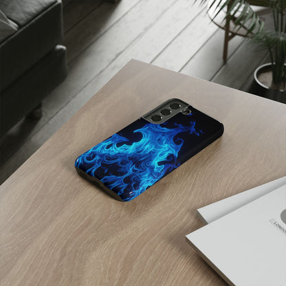 Blue Flames Tough  Phone Case
