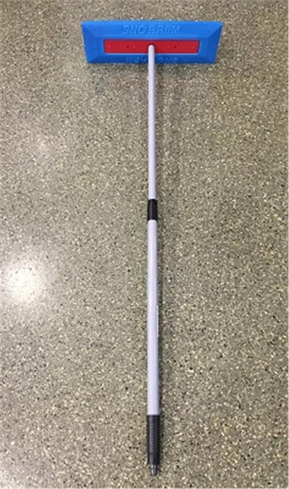 SnoBrum Car Snow Broom with Soft Foam Head & Extendable Handle - Durable, Non-Abrasive Snow Removal Tool for Vehicles, Made in USA