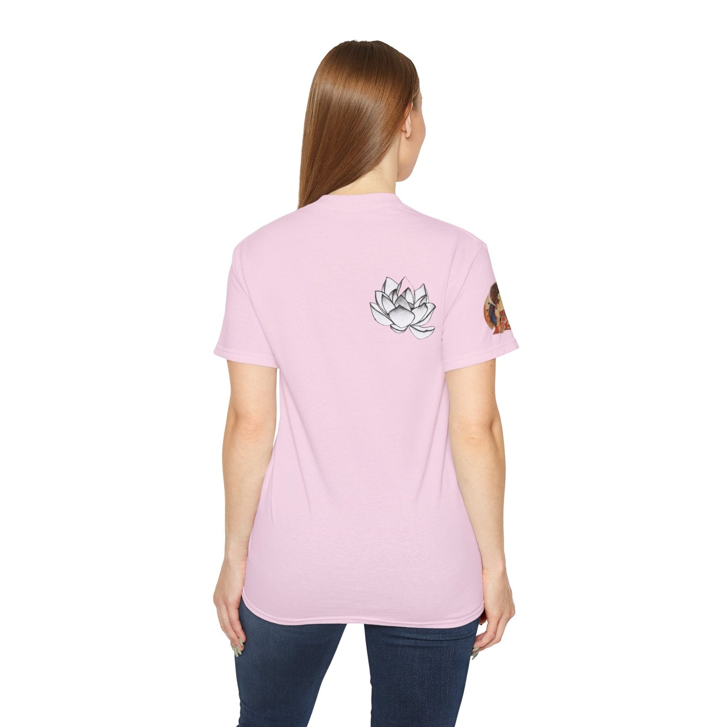 Fine Art Buddha Chalk Drawing Print Unisex Ultra Cotton Tee