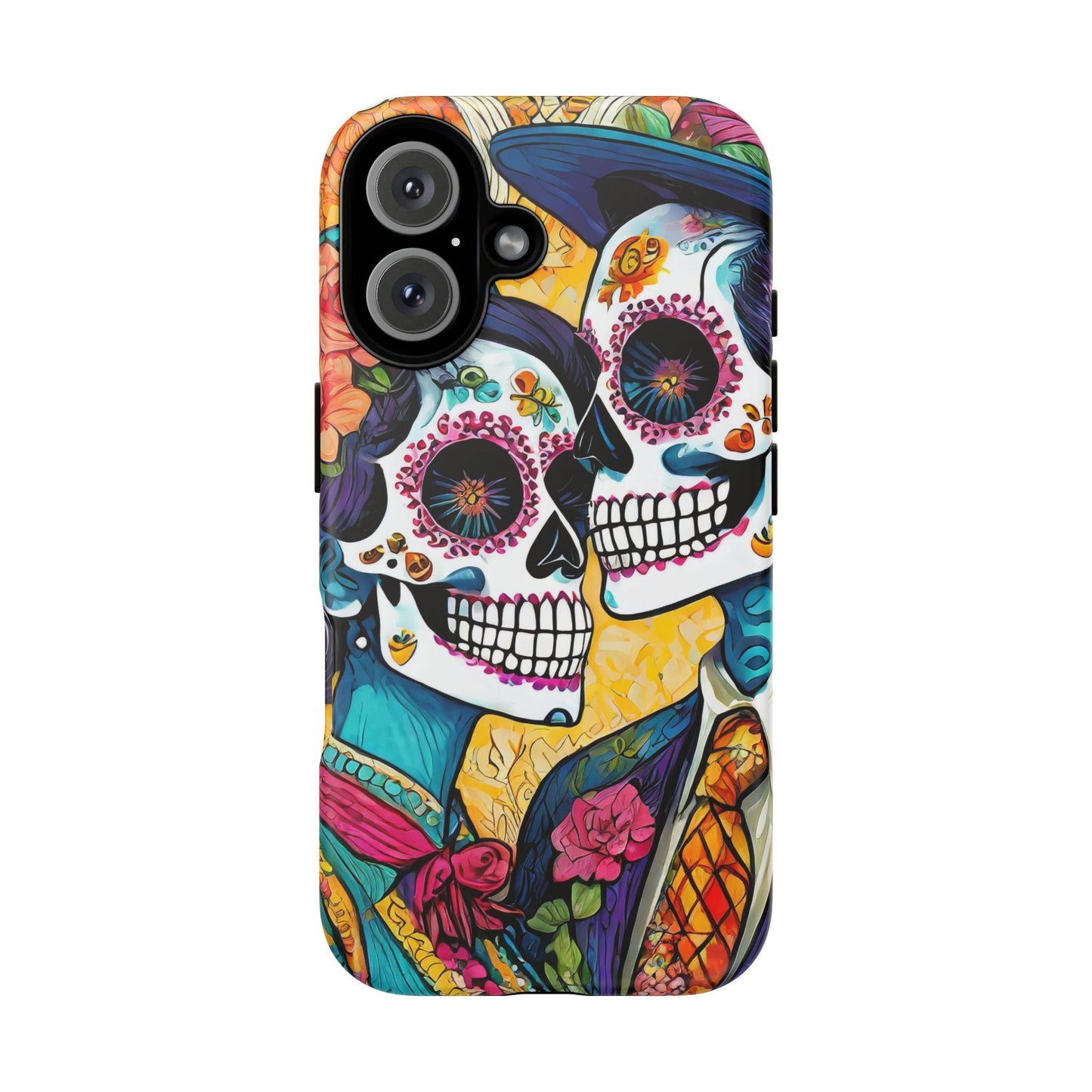 Loving Sugar Skull Couple Tough Phone Case