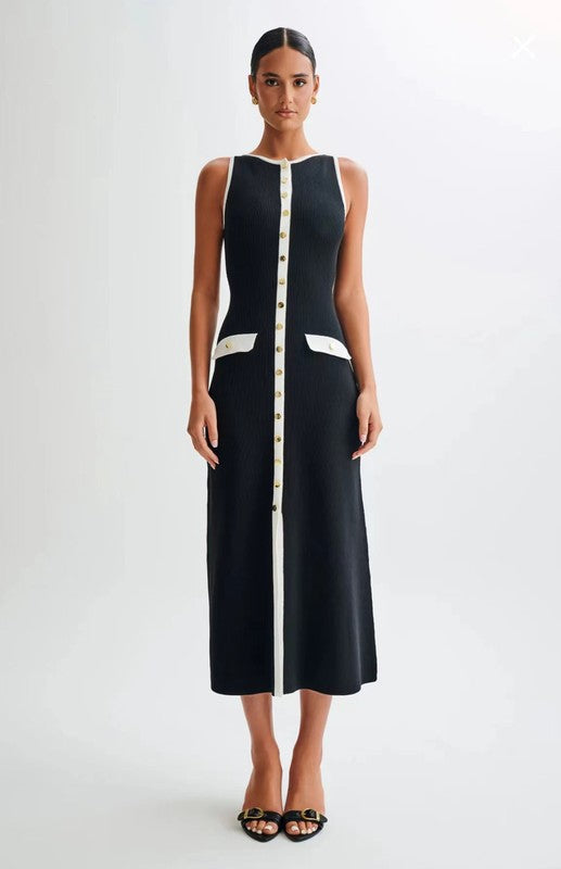 WOMEN FASHION LONG MIDI SWEATER DRESS