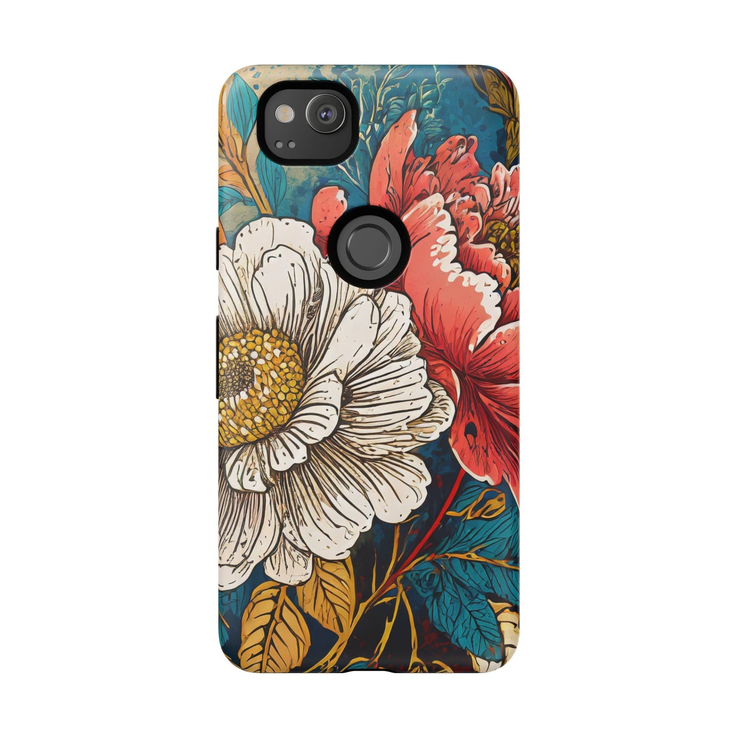 Artistic Floral Tough Phone Case