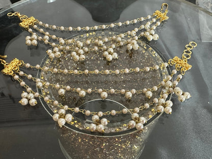 Zehra Pearl Ear Supports – Elegant & Comfortable Ear Cuffs | Deccan Jewelry ( READY TO SHIP )