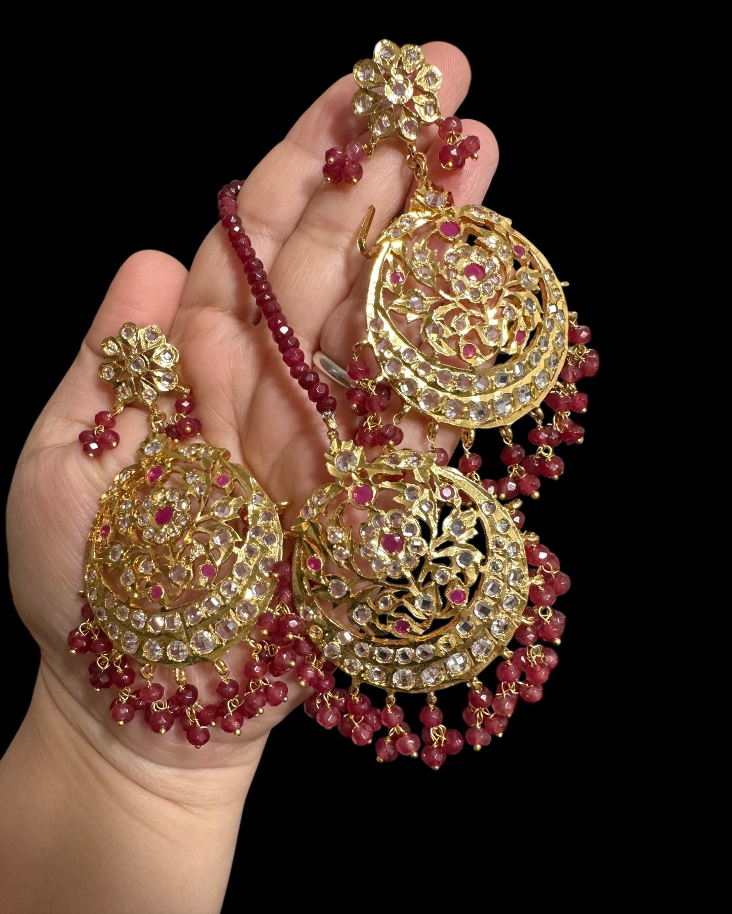 ET198 Romana Gold-Plated Earrings & Tika Set ( READY TO SHIP )