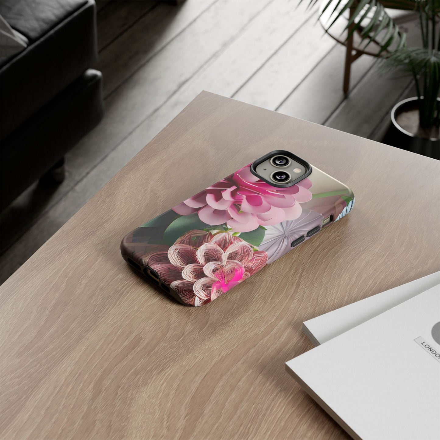Elegant Paper Flowers Tough Phone Case