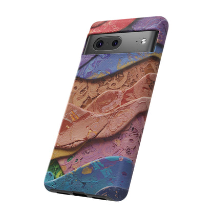 Abstract Painted Lace Tough Phone Case