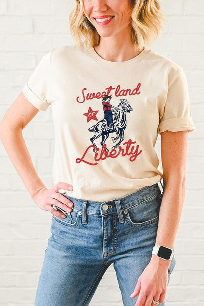 Sweet Land Of Liberty Basic Graphic Tee